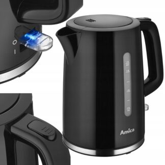 AMICA CZAJNIK ELEKTRYCZNY KF1014 CZARNY 1,7L 2200W — zdjęcie 1