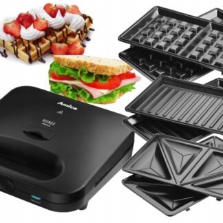 AMICA MOCNY OPIEKACZ GOFROWNICA GRILL PANINI 3W1 — zdjęcie 1