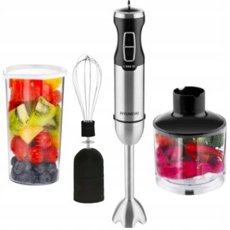 Blender Ręczny mikser HYUNDAI HB1000 3w1 wielofunkcyjny ROZDRABNIACZ Inox — zdjęcie 1