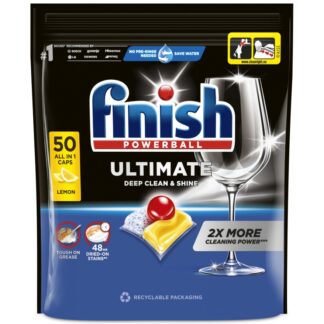 Finish Powerball Ultimate kapsułki do zmywarki Cytrynowe Lemon 50 Sztuk — zdjęcie 1