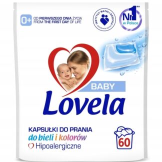 LOVELA Kapsułki Hipoalergiczne Do Prania Rzeczy Białych i Kolorowych 60szt — zdjęcie 1