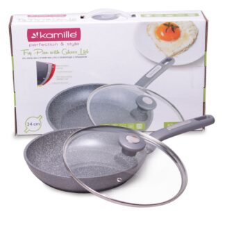 Patelnia tradycyjna Kamille 24 cm granitowa 4271 GR — zdjęcie 1