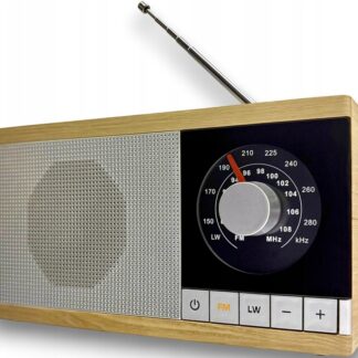 Radio sieciowo bateryjne drewniana obudowa ELTRA KRYSTYNA FM/LW RETRO — zdjęcie 1