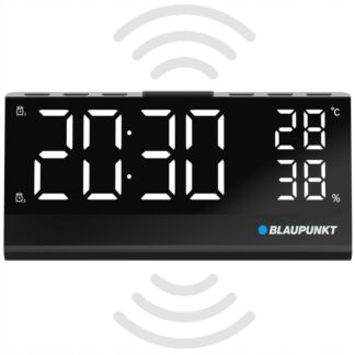Radiobudzik BLAUPUNKT CR10ALU LCD z czujnikiem temperatury wilgotności — zdjęcie 1