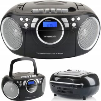 Radioodtwarzacz, kasetowy, HYUNDAI TRC 788 AU3BS z CD/MP3/USB/AUX Boombox — zdjęcie 1