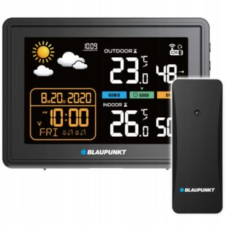 Stacja pogodowa BLAUPUNKT WS-30BK Higrometr Zegar Alarm Prognoza WS30BK __ — zdjęcie 1