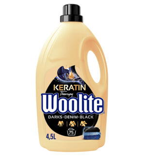 Woolite Dark kolor płyn do prania czarnych ubrań z keratyną 4,5 L/ 75 prań — zdjęcie 1