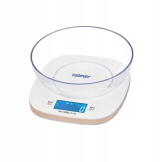 ZELMER WAGA KUCHENNA ZKS 1451 5kg IVORY z misą — zdjęcie 1