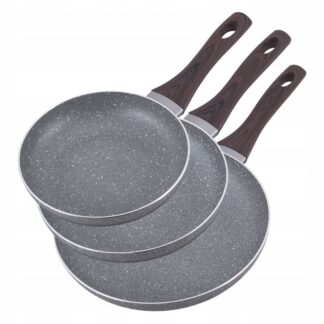 Zestaw patelni patelnie granitowe non-stick indukcja gaz 20/24/28cm 4116 — zdjęcie 1